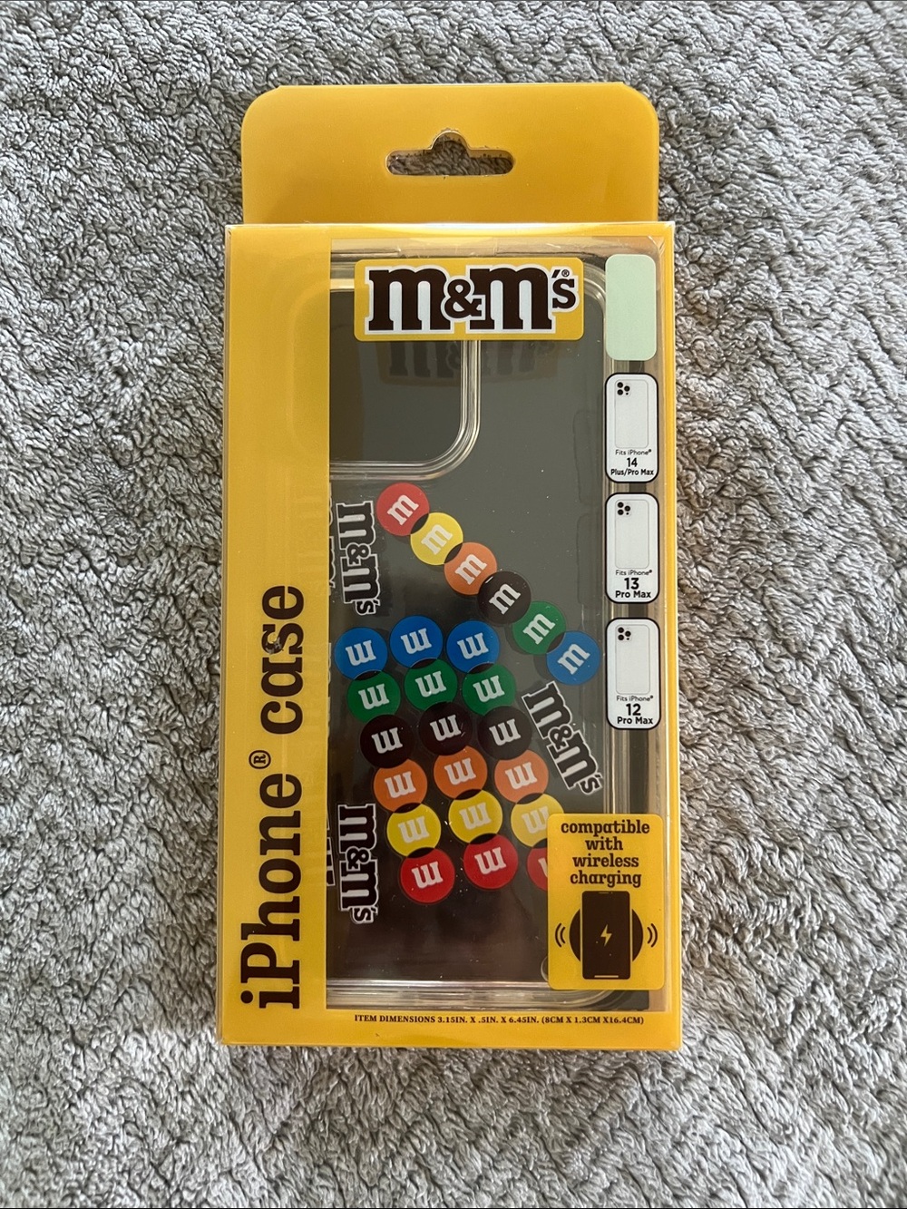 New M&M'S Candy Dot Clear iPhone Plastic Case 12/13/14 Pro Max